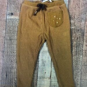 Brown Corduroy Kids Joggers